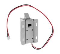 MAGICLULU Serrure Électrique Magnétique pour Armoire en Métal Argenté Contrôle à Distance, Durabilité Renforcée, pour Casiers Intelligents en Centres Commerciaux et Stations