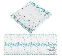 MAGICLULU Serviettes d'Anniversaire à Pois Bleus Lot de 40, Assiettes Jetables Turquoise, Articles de Fête pour Anniversaire et Réception, Nettoyage Simplifié