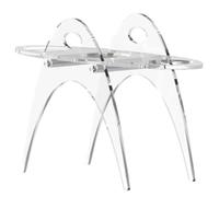 MAGICLULU Support de Cornet de Crème Glacée en Acrylique Transparent 3 Trous, Surface Lisse et Durabilité, pour Fête D'anniversaire ou Usage en Magasin