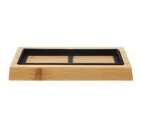 MAGICLULU Support Pierre à Aiguiser en Matériau Synthétique Portable et Pratique Socle en Bois Antidérapant, pour Maison et Affûtage de Couteaux