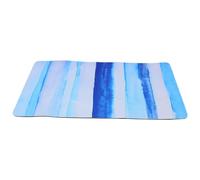 MAGICLULU Tapis de Piscine Antidérapant Bleu, Format 60x40x0,5 CM | Terre de Diatomée, Séchage Rapide et Absorbant, Forme Allongée Élégante, pour Marches et Bords de Bassin