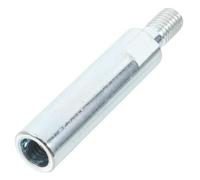 MAGICLULU Tige D'adaptation en Acier Argenté pour Meuleuse D'angle Type 100 Compatible Polisseuse, Rallonge Rotative pour Bricolage à Domicile et Usage Industriel