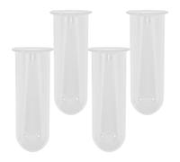 MAGICLULU Tubes à Essai Vase à Tube à Essai Compact et Résistant en Verre Transparent Ensemble de 4 pour Hydroponie pour Plantes D'intérieur et Décoration de Bureau