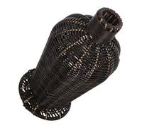 MAGICLULU Vase Décoratif Design Rustique en Plastique Imitation Rotin Noir Vase à Fleurs Séchées pour Décoration Maison et Centres de Table Élégants