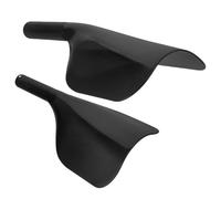 MAGICLULU Visière de Protection Noire 2pcs Protège le Visage Yeux la Laque Éclaboussures D'huile en Plastique pour Salon de Coiffure pour Coloration et Soins Capillaires