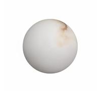 MagiDeal Applique Murale Décorative Lampe Murale Globe Sphère Veilleuse Luminaires Muraux Texture Albâtre avec Support Métal et LED G9 pour Lecture Nocturne, 12 Cm