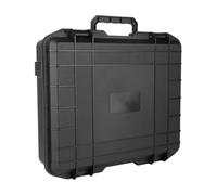 MagiDeal Boîte à outils mallette de rangement résistant à l'usure noir étui rigide étanche pour matériel outils électriques lieu de travail boucle Composite, 340mmx270mmx100mm