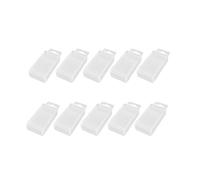 MagiDeal Boîte de rangement de forets 10 pièces, boîte à outils pièces de foret hélicoïdal télescopique boîte de foret rectangulaire fraise boîte de foret étui, 4.1 mm 7.5 mm