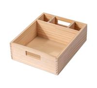 MagiDeal Boîte de Rangement En Bois pour Nail Art, étui de Rangement pour Fournitures, Portable, Grand Espace, Maison, Léger, Présentoir pour Outils de Nail Ar, S