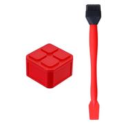 MagiDeal Brosse à Silicone Applicateur Brosse Pot Colle Pâte à Bois Récipient Compact Réutilisable Lavage Facile Contrôle de Couverture Adaptée aux Artisans Du