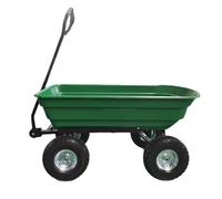 MagiDeal Chariot de Jardin Roue Utility Transporteur Basculant Structure Métal Cuve Ouverte Profonde Mobilité Renforcée Roues Gonflables Adapté aux Travaux, TC1002