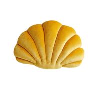MagiDeal Coussin de Chaise en Velours Doux et Coquillage, Multifonctionnel, 40 x 25 cm, pour Salon, rempli de Coton PP, Mignon et décoratif, Jaune