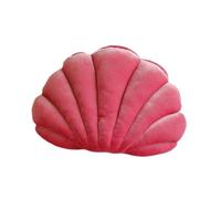 MagiDeal Coussin de Chaise en Velours Doux et Coquillage, Multifonctionnel, 40 x 25 cm, pour Salon, rempli de Coton PP, Mignon et décoratif, Rose