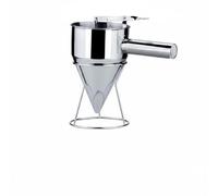 MagiDeal Entonnoir en Acier Inoxydable Distributeur Pâtisserie Entonnoir Cuisine Entonnoir à Piston Support Robuste Acier Alimentaire Anti- Commande Précise, L 1200ML 17MM, With Stand