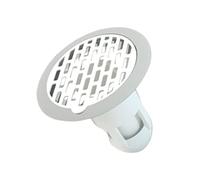 MagiDeal Grilles pour Bonde De Baignoire, Crépine De Vidange, Siphon De Sol Anti-Odeur pour Tuyaux De 37-75 Mm, Passoire à Cheveux Ronde Réutilisable, égouttoir De Sol De Douche, Blanche