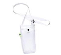 MagiDeal Housse de Bouteille d'eau de Sport, Pochette en Maille avec Sangle, avec Pochette légère pour Bouteille d'eau pour la randonnée en Plein air, Blanche