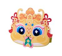 MagiDeal Kit de Bricolage de Chapeau de Serpent du Nouvel an Chinois pour Enfants Décorations du Nouvel an Chinois Jouet Année du Serpent pour Spectacle, Jaune