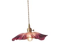 MagiDeal Lampe Suspendue Moderne en Verre de Fleur, luminaire décoratif d'intérieur, Interrupteur Marche/arrêt, luminaire décoratif d'intérieur, idéal pour Une, Violet Grand