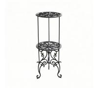 MagiDeal Meuble Présentoir à Plantes Antique avec , Support De Pot De Fleurs En Fer Forgé - Support De Fleurs À Deux Niveaux