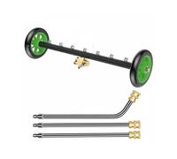 MagiDeal Nettoyeur Haute Pression Accessoire Aluminium Brosse de Surface Buse de Nettoyage Commutateur Mode Adapté pour Entretien Voiture Terrasse Garage Cour, Vert