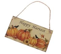 MagiDeal Pancarte Bois Peinture Thème Automne Tableau Plaque Suspendu Décoation Rustique, C, 20 x 10.5 cm