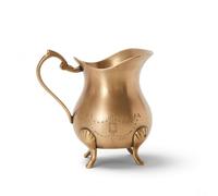 MagiDeal Plateau Décoratif en Laiton Plateau Plateau Organisateur Corbeille Centre de Table en Laiton Jaune pour Clés Bijoux, 13 8.5 H11cm, N款 Forme De Pot Sculptée