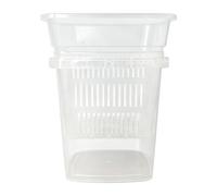 MagiDeal Pot Culture pour orchidées, idéal pour Le rempotage. Facile à Nettoyer, Triple Ventilation et Accessoires. Jardinière Moderne pour orchidées, 12cm