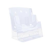 MagiDeal Présentoir de brochures en acrylique, porte-documents cadeaux, porte-documents, porte-revues pour réception de brochures, A5 2 niveaux