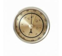 MagiDeal Station Météo Domestique Baromètre Thermomètre Hygromètre avec Cadran Rond Imprimé et Aiguilles Visibles Étalonnage en Mmhg et Hpa Montage Mural et, 70MM Gold New
