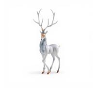 MagiDeal Statue de cerf en forme d', ornement de bureau, Sculpture animale pour centre de Table, étagère d'entrée, salon, cadeau de pendaison de, Gris Debout