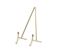 MagiDeal Support d'Assiette en Laiton Porte-assiette Présentoir Socle Chevalet Laiton Brillant Aspect Chaud Classique Pied Stable pour Surface Plane