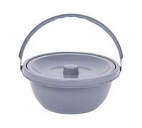 MagiDeal Urinoir de Chevet Léger avec Couvercle, Pot de Chambre Portable pour La Nuit, Seau de Toilette pour Adultes âgés, Enfants, Ménage, Camping