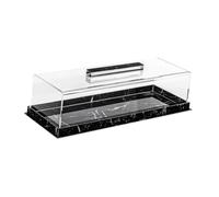MagiDeal Vitrine de pâtisserie de Boulangerie, présentoir à Desserts, boîte de présentation rectangulaire, Support à gâteaux pour Magasin, Commercial, Noir