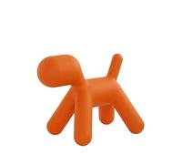 Magis Me Too Tabouret avec Surface Mate en polyéthylène Forme de Chien pour Enfant, Orange, Small