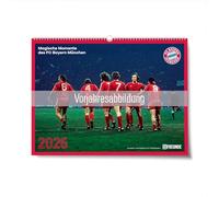 Magische Momente des FC Bayern München 2027: Wandkalender 44x33 cm mit 12 Fotografien und erklärenden Bildunterschriften zu den historischen Momenten