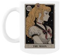 MAGITONE Carte De Tarot De La Lune Tasse À Café Blanche Tasse À Thé En Céramique White Coffee Mug Ceramic Tea Cup