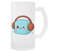 MAGITONE Cube De Glace Chibi Portant Tasse À Bière En Verre Avec Poignée Glass Beer Cup Handled Beverage Mug
