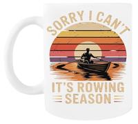 MAGITONE Désolé Je Ne Peux Pas C'est La Saison D'aviron Tasse À Café Blanche Tasse À Thé En Céramique White Coffee Mug Ceramic Tea Cup
