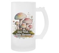 MAGITONE Forêt De Champignons Pastel Tasse À Bière En Verre Avec Poignée Glass Beer Cup Handled Beverage Mug