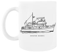 MAGITONE Grand Banks 36 Tasse À Café Blanche Tasse À Thé En Céramique White Coffee Mug Ceramic Tea Cup