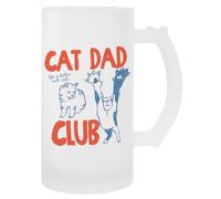 MAGITONE La Vie Est Plus Belle Avec Des Chats Tasse À Bière En Verre Avec Poignée Glass Beer Cup Handled Beverage Mug