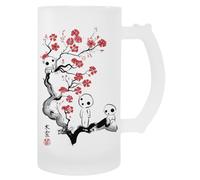 MAGITONE Petits Esprits De La Forêt Tasse À Bière En Verre Avec Poignée Glass Beer Cup Handled Beverage Mug