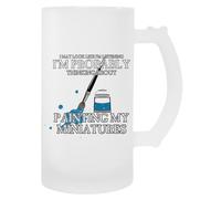 MAGITONE Réflexions Sur La Peinture Tasse À Bière En Verre Avec Poignée Glass Beer Cup Handled Beverage Mug