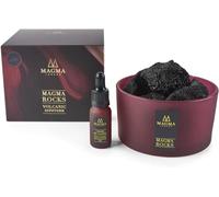 Magma London Diffuseur en pierre de lave - Diffuseur d'huiles essentielles de roches volcaniques - Parfum d'intérieur - Pierres d'arômes biologiques longue durée par Magma London (Crème de Cassis)