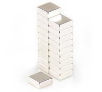 Magna-C® Lot de 24 aimants en néodyme extra puissants - 10 x 10 x 4 mm - Force d'adhérence de 3,3 kg - Pour tableau magnétique, tableau en verre, réfrigérateur, tableau blanc