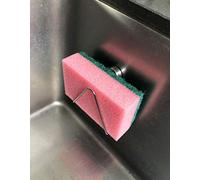 Magnes Little, le porte-éponge magnétique pour éponges fines en acier inoxydable