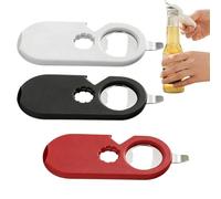 Magnet Bottle Opener - Stainless Steel 4.44in Manual Cap Remover | Refrigerator Magnet Opener, Ergonomic Grip Tool, Portable Bar Accessory For Picnic Travel Barbecue Party Camping