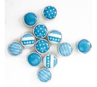Magnet Époxy Mini Ø12mm Bleu 12 Pièces