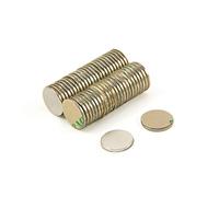 Magnet Expert Adhésif Ø 10 mm x 1 mm N42 Aimant Néodyme - 0.58 kg Pull (Nord) (Paquet de 50)