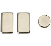 Magnet Expert Adhésif de 20 mm de diamètre x 1.5 mm N42 aimant néodyme - Pull 2 kg (Nord) (Pack de 4), Argent